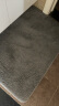 大江蛋糕绒浴室地垫 防滑吸水地垫卫浴脚垫60x90cm 灰色 实拍图