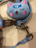 康贝尼 猫绳牵引绳工字型猫咪胸背带防挣脱幼猫成猫遛猫绳子 猫用品 蓝色 S小号/1-6斤猫用 实拍图