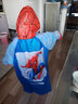 迪士尼儿童雨衣男童男孩蜘蛛侠雨披长款充气帽背包位中大童学生厚款雨具 86393-S充气帽檐款 蜘蛛侠款 L码/适合120-130cm 实拍图