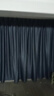 家菲挂钩式轨道窗帘遮光防晒隔热2025新款飘窗客厅卧室遮光布现代简约 深灰色-95%遮光（成品当天发） 免费改短，韩折/打孔款每米 实拍图