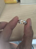 爱情故饰冰川对戒999足银情侣戒指男女款活口生日520礼物送女友情人节礼物 冰川戒指+单个女款 实拍图