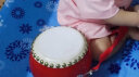 御马（YU MA）牛皮鼓儿童小鼓大鼓堂鼓锣鼓 乐器鼓战鼓 儿童敲鼓玩具 3寸羊皮鼓10cm*11cm（1-2岁） 实拍图