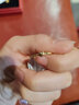 周六福（ZLF）  黄金戒指女足金心形爱心活口指环心动瞬间 计价 12号-1.93g 实拍图