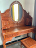善匠良品 红木家具非洲花梨（学名：刺猬紫檀）中式梳妆台 实木带储物抽屉化妆台 大洋花梳妆台+梳妆凳组合 实拍图