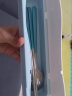 缔尚（DISHANG）便携餐具304不锈钢筷子勺子套装学生专用叉子三件套餐具收纳盒 水墨蓝（筷+勺）蓝色盒 实拍图