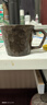 浅野造物  复古粗陶马克杯日式手工切面牛奶杯窑变艺术杯简约陶瓷手冲咖啡杯 黑色（340ml） 实拍图