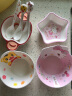 五和（WUHE）儿童碗餐具套装宝宝碗勺卡通碗勺家用吃饭辅食碗小猪佩奇汤饭碗 萌候（头型碗+中勺） 实拍图