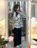 PMOG蓝色格子衬衫女vintage设计小众夏薄款长袖宽松小个子外套 ASL蓝色/【夏季可穿】薄款 L 适合106-120斤 实拍图