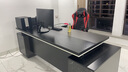 鑫合邦老板办公桌简约现代班台主管桌椅组合豪华双柜总裁经理桌办公家具 2.4米豪华双侧柜+老板椅 实拍图