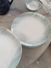 红牡丹景德镇骨瓷饭盘家用陶瓷碗碟釉下彩碗盘餐具轻奢汤盘吐骨碟凉菜盘 云锦万里6英寸骨碟1个 实拍图