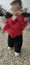 婴儿裤子冬装宝宝长裤新款洋气儿童休闲裤秋冬男保暖裤女 黑色 100cm 实拍图