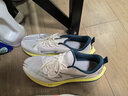 鸿星尔克绝尘3专业马拉松竞速训练跑步鞋减震运动鞋防滑跑鞋体测男鞋子 微晶白/萌芽绿（男） 青云直上 45 实拍图