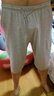 花花公子（PLAYBOY）男士全棉大裤衩秋冬家居短裤头纯棉睡裤夏天居家薄款宽松 浅灰色【纯棉款 766】 2XL （建议135-140斤） 实拍图