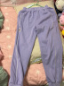迪士尼（DISNEY）童装儿童女童针织运动长裤束脚棉质保暖裤子24春秋DB331ME21紫140 实拍图