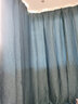 伊帘坊窗帘成品加密加厚仿亚麻棉麻纯色卧室客厅定制遮光窗帘布窗纱拼接窗帘 深蓝色 2.5米宽*2.7米高挂钩式可改高度 实拍图
