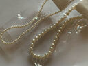 施家高亮珍珠项链女小众轻奢设计高级感复古气质锁骨链毛衣链配饰 12mm白珍珠【单条装】 实拍图