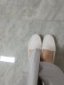 奥康（Aokang）单鞋护士鞋职业办公室米白坡跟舒适软底1224321025米色39码 实拍图