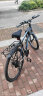 EG7山地自行车成人学生变速越野单车双减震赛车26寸青少年男女 顶配-钢架黑蓝色【辐条轮】 26寸24速 实拍图