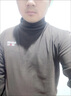 鹊笙秋冬季加绒加厚男士保暖内衣男半高领秋衣新款长袖t恤打底衫韩版 黑色+深灰【两件装】 XL [建议115-135斤] 实拍图