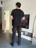 与狼共舞【四面弹】牛仔裤男士2026秋季新款男装水洗百搭直筒中腰裤子4033 高级灰002 32 实拍图