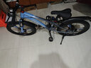 凤凰山地自行车男女变速山地车碟刹青少年儿童自行车学生单车 星际 蓝灰【变速+三刀轮】 22寸【适合130-170cm】 实拍图