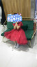 小咔衣浓小女孩公主裙女童花童婚礼蓬蓬纱儿童晚礼服主持人钢琴演出服大童 酒红色前短后长 140 实拍图
