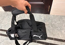 彪马（PUMA）男包女包 运动包单肩包桶包大容量旅游行李包休闲斜挎包健身拎包 黑色-沥青色/约47*21*22.5cm/拉链侧边袋 OSFA 实拍图
