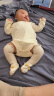 童泰（TONGTAI）婴儿套装纯棉夏季薄款男女宝宝衣服提花网眼内衣儿童短袖短裤 黄色 80cm 晒单实拍图
