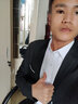 vocacool西服套装男修身青年正装职业装三件套结婚礼服上班面试学生外套 黑色两扣(西服西裤白衬衫黑领带) L/106-114斤 实拍图