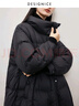 迪赛尼斯（DESIGNICE）冬季新款白鹅绒高级感通勤外套纯色立领羽绒服女 黑色 S 建议拍前联系客服确认 实拍图