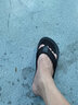 鸿翔益克拖鞋男防滑耐磨人字拖轻便夹指拖情侣款凉鞋户外沙滩鞋 全黑 260（38-39） 实拍图