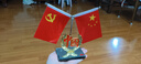 爱礼优 车载国旗摆件 汽车用小国旗小党旗高档办公桌面红旗车内装饰用品 中国款（香水+防滑垫） 实拍图