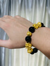 CEMNI千年珠宝 黄金貔貅手链男足金999转运珠手串女3D硬金玛瑙手链礼物 2貔貅+1金珠+14mm玛瑙【约7g】大版 实拍图