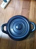 凯得宝（K+dep）日本日式砂锅陶瓷锅整鸡煲汤煮粥养生熬中药明火耐高温炖汤锅沙锅 百洁布+深锅蓝色 5L 实拍图