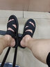 骆驼动感凉鞋男夏季百搭皮凉鞋男头层牛皮厚底防滑防臭透气沙滩鞋两用 699黑色（皮鞋码） 41 实拍图