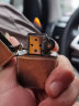 ZIPPOZiPPO 芝宝ZIPPO煤油打火机限量古银做旧刻字男士礼物 121FB古银红五星 实拍图
