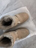 天美意雪地靴女鞋子商场同款厚底简约女休闲靴加绒CPP41DD3 浅灰色（绒里） 39 实拍图