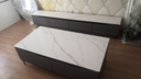 欧来比岩板电视柜茶几组合套装现代简约家用电视柜小户型家用电视机地柜 灰色+白色岩板【加厚进口岩板】 120*60茶几 实拍图