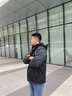 啄木鸟外套男士装秋冬季款加绒加厚防冲锋衣夹克保暖防寒棉服衣袄子 20210/FGT888黑色 XL 实拍图