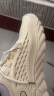 SHIDILE男鞋夏季2024新款透气薄款网面飞织网鞋防臭休闲百搭男士运动潮鞋 米色 42 实拍图