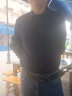 南极人秋冬季衬衫男士保暖加绒加厚长袖修身韩版潮条纹印花中年衬衣男装 (一件装)HB677(加绒款) XL 适合120一139斤 晒单实拍图