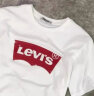 Levi's李维斯2024春夏女士短袖T恤纯色百搭简约字母logo潮流休闲 白色 M 实拍图