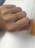 周六福（ZLF） 黄金戒指女足金999单个可叠戴光圈指环手饰 计价 光面18号 - 1.54g 实拍图