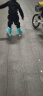 斯威（SWAY） 轮滑鞋儿童溜冰鞋男女童初学者可调滑轮鞋滑冰旱冰鞋成人直排轮 摩登绿八轮全闪【大礼包】 M(适合6-12岁)平时鞋码31-36 实拍图