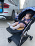 YUYU悠悠第8代高景观婴儿车超轻便可坐可躺便携上飞机BB儿童推车 8代黑色嘻哈星球（枪色车架） 实拍图