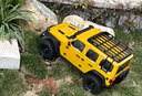 雷拉洛mk07成人大型遥控车攀爬车1:7四驱电动RC模型车高低速差速锁断传 71cm亮黄色彩屏遥控不含电池备胎 实拍图