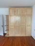 顾虎可定制松木大衣柜2米四门儿童实木衣橱带裤架对开门原木大板直拼 环保水性漆 200宽衣柜+60高顶柜（清漆） 实拍图