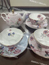 WEDGWOOD【魏大勋同款】威基伍德杜鹃骨瓷茶具2杯2碟咖啡杯套组 桃+蓝 实拍图