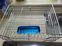 太和樱花【新款黑纳米抗绣抗腐】双层不锈钢拉篮304厨房橱柜拉篮碗架碗篮 圆钢加深700柜体 双层 实拍图
