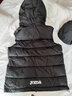 JOMA荷马运动棉服男马甲冬季保暖新款运动棉衣男休闲时尚经典百搭连帽 黑色 L 实拍图